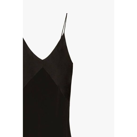 Zara SILK MULBERRY NARCISO RODRIGUEZ SLIP  BLACK DRESS ZARA - Picture 10 of 13